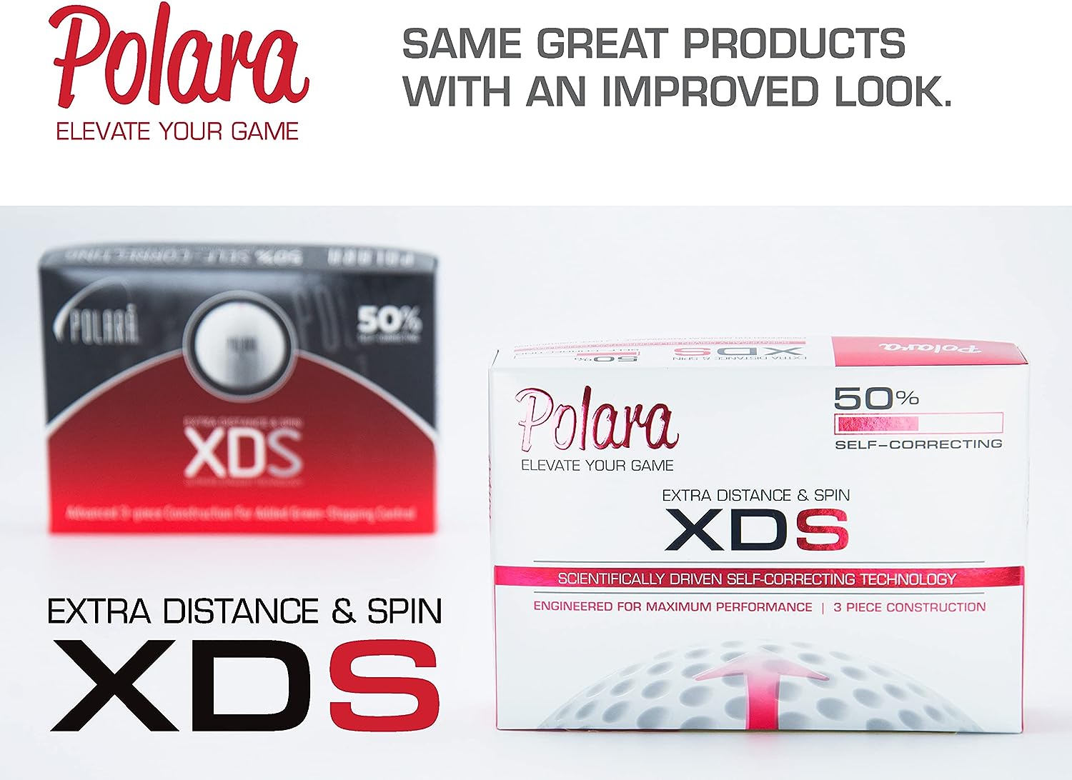 Polara XDS - Extra Distance & Spin - 50% Self Correcting Golf Balls