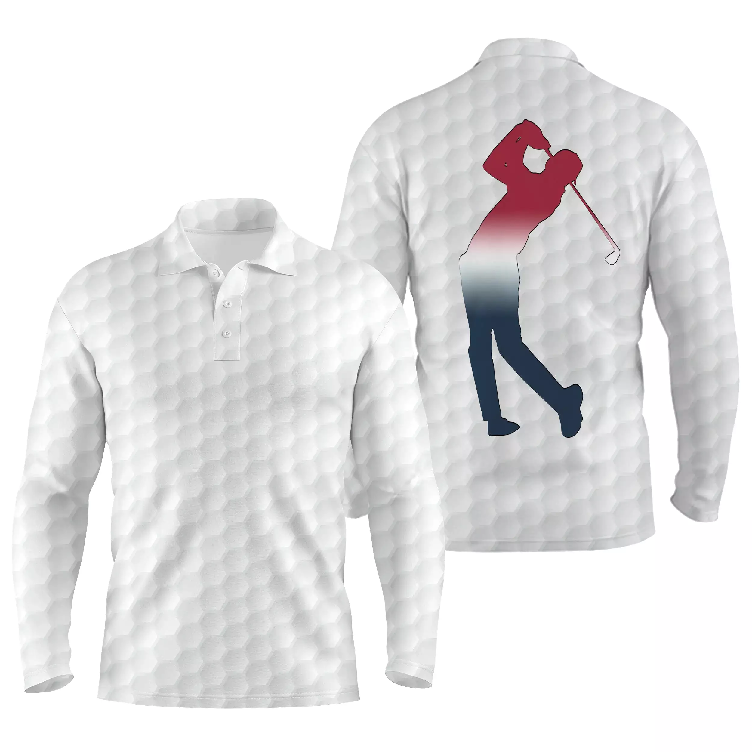 Polo De Golf, Cadeau Idéal Pour Fans De Golf, Polo de Sport Homme et Femme, Motifs Balle de Golf, Golfeur - CT26052207