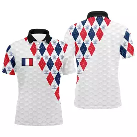 Polo de Golf Homme Et Femme, Drapeau France, Cadeau Porte Bonheur Golfeur - CT10092222