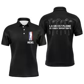 Polo Golf Homme Femme, Polo Personnalisé Fan De Golf, Cadeau Original Golfeur - CT10082217