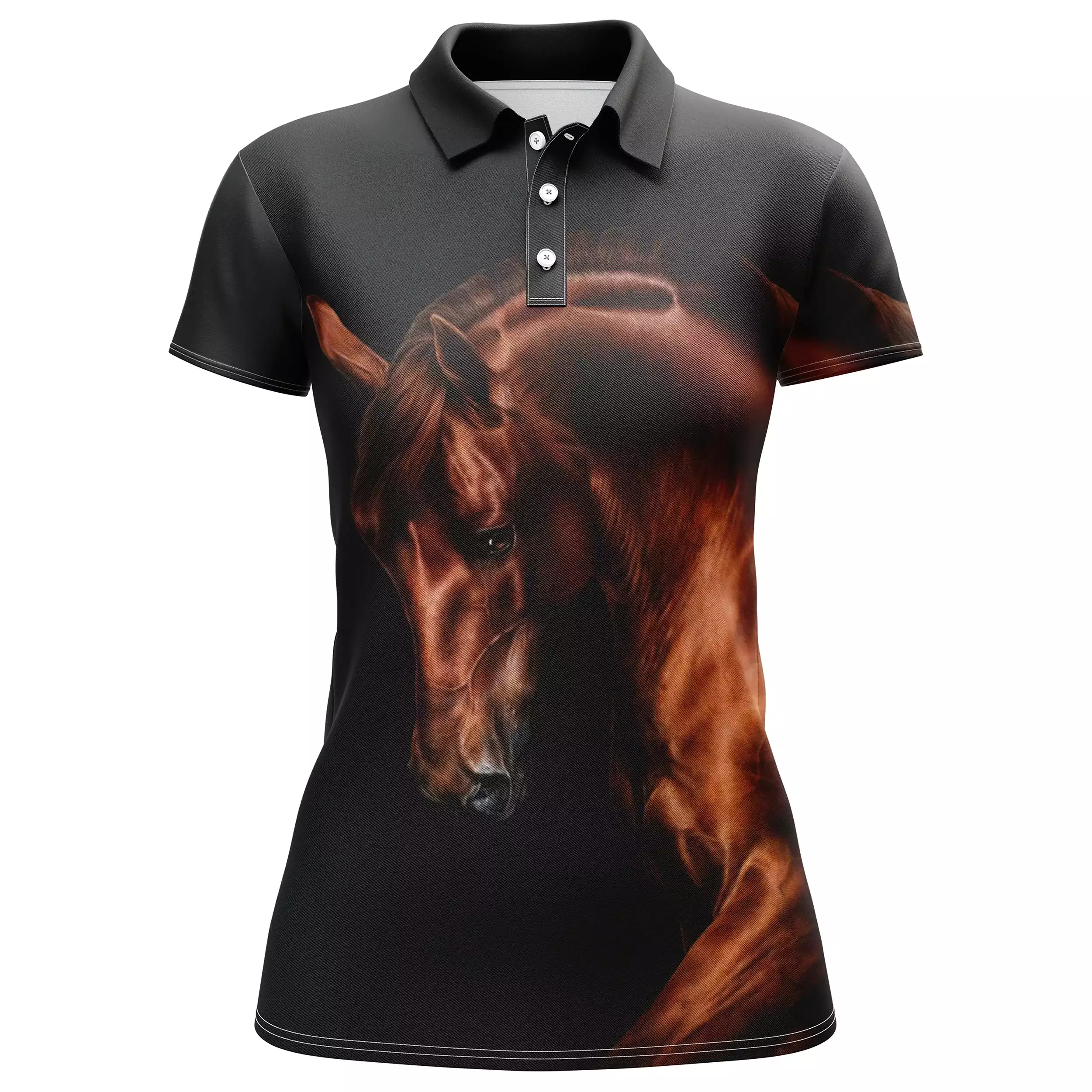 Polo quitation Homme Femme, Cadeau Original Fan des chevaux - CT24082221