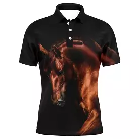 Polo quitation Homme Femme, Cadeau Original Fan des chevaux - CT24082221