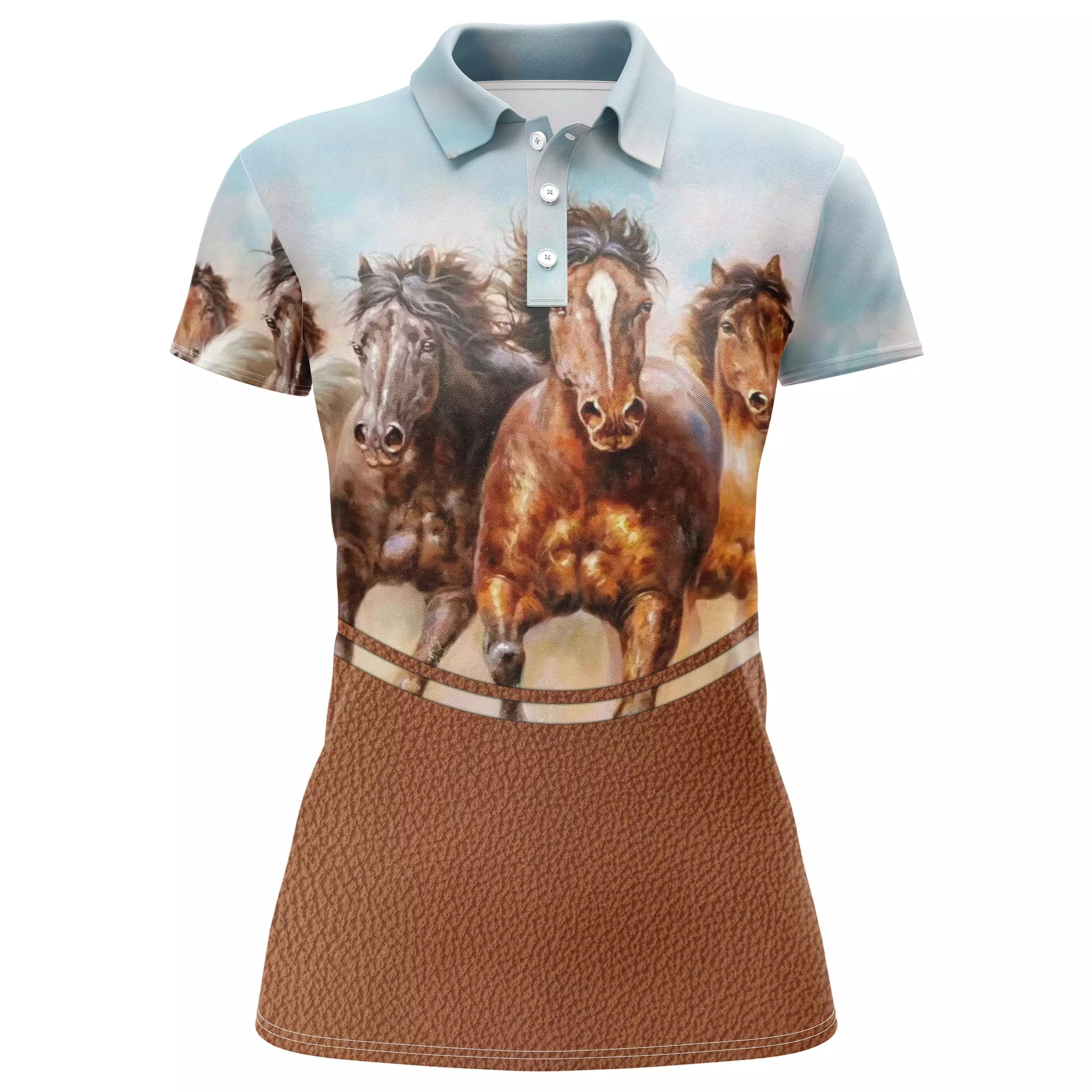 Polo quitation Homme Femme, Cadeau Original Fan Des Chevaux, Les Chevaux - CT24082224