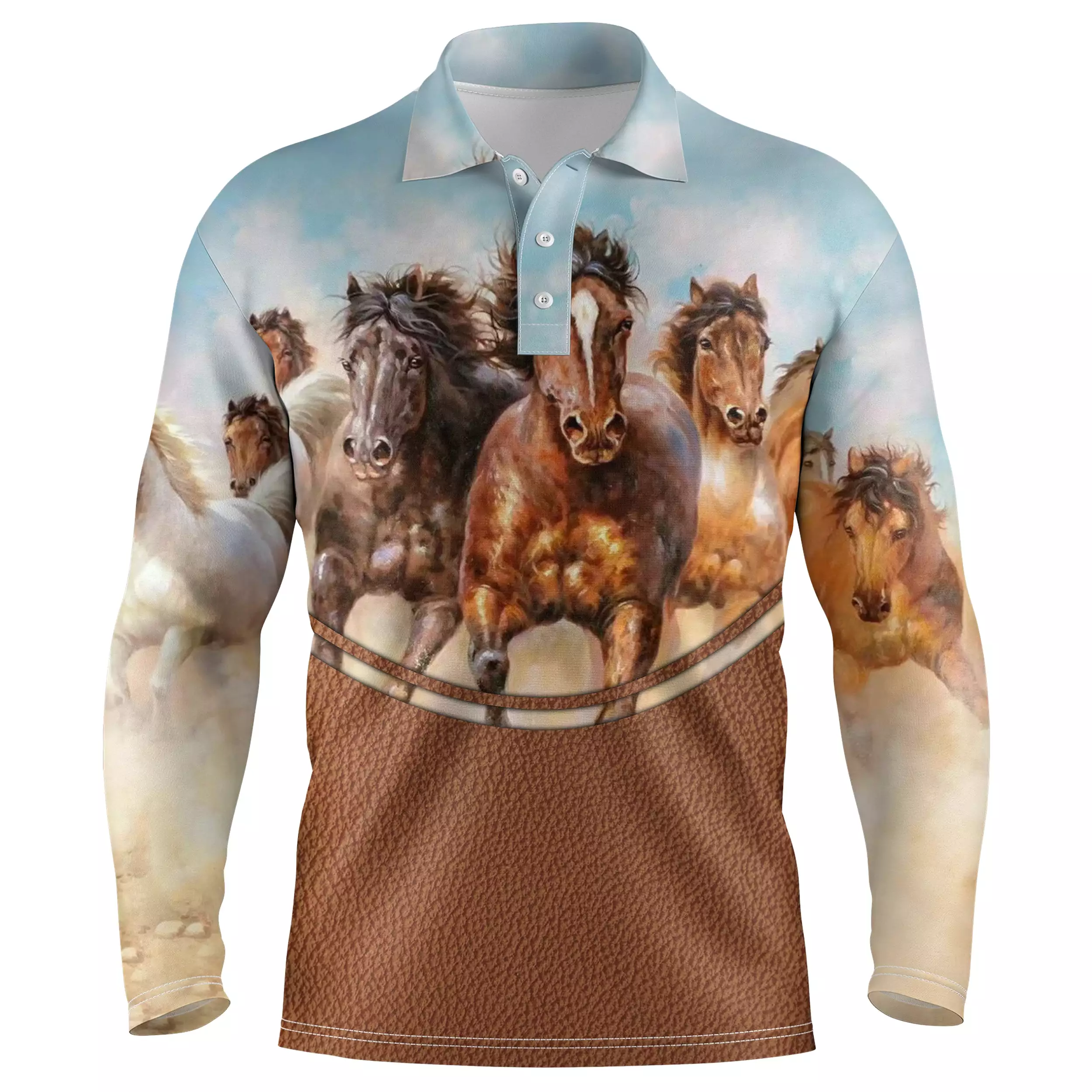 Polo quitation Homme Femme, Cadeau Original Fan Des Chevaux, Les Chevaux - CT24082224