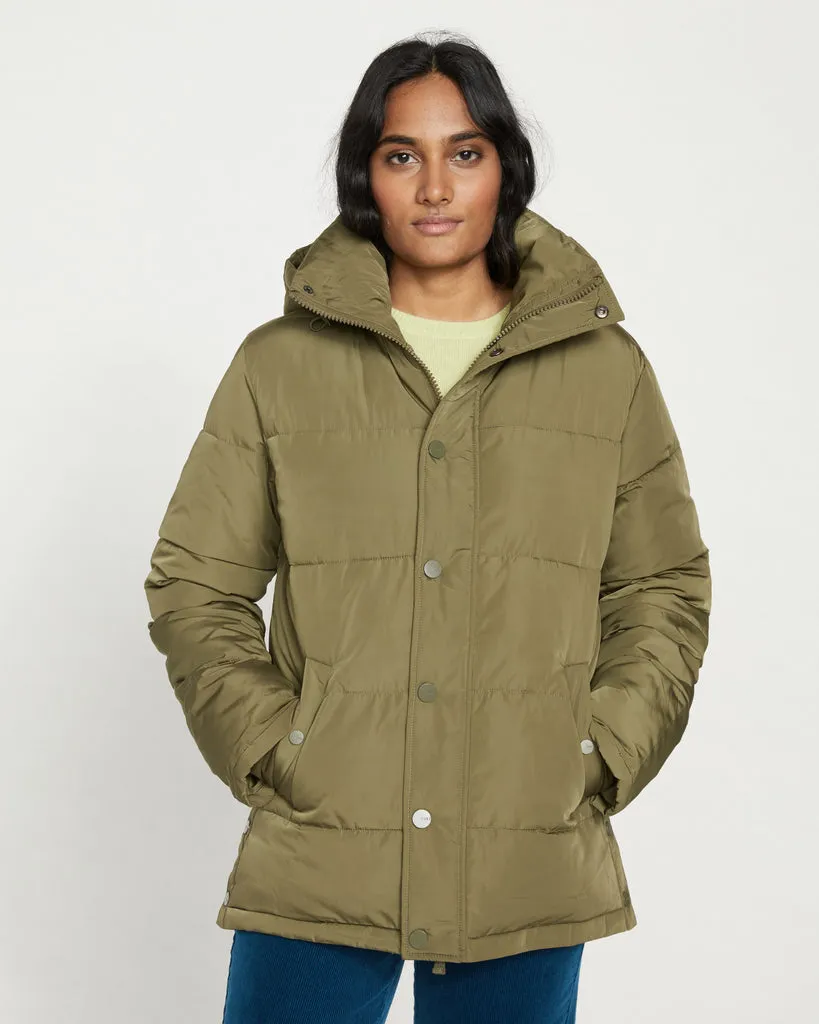 Rainier Short Hooded Puffer - Ivy