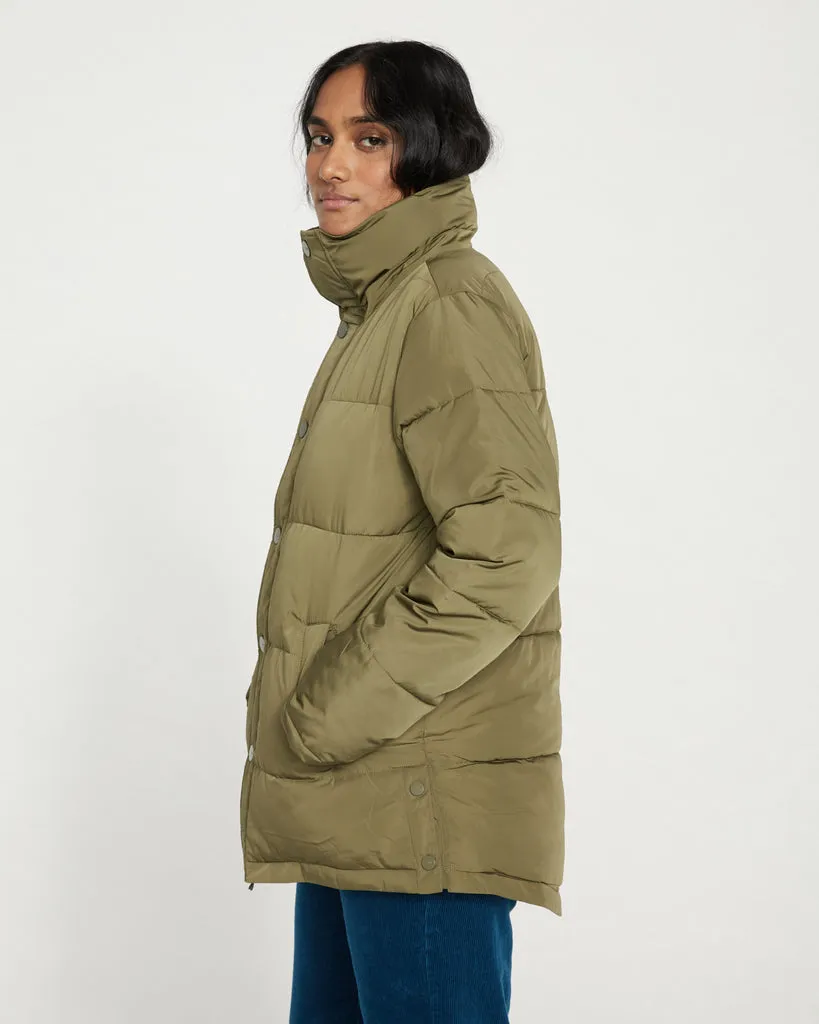 Rainier Short Hooded Puffer - Ivy