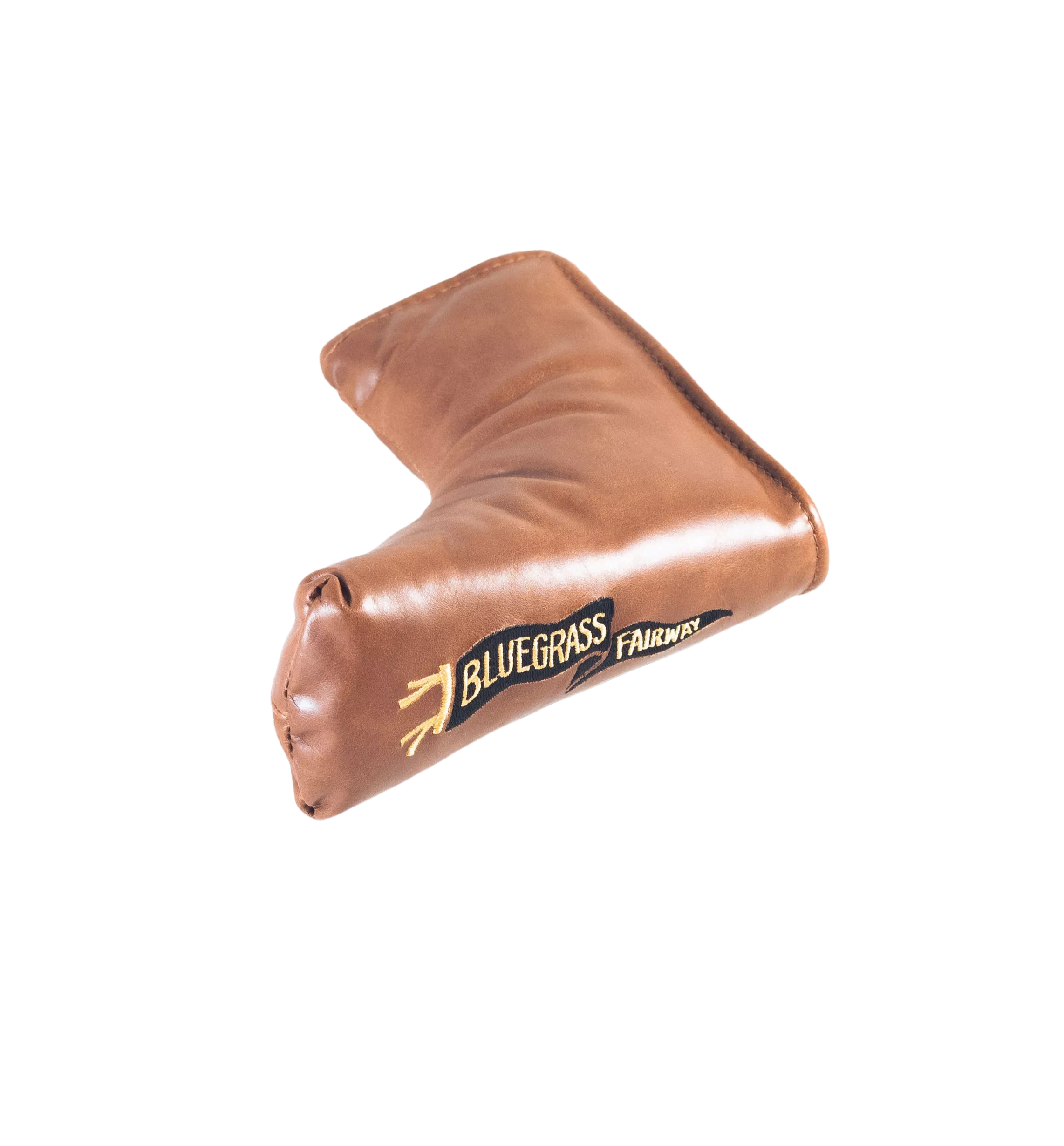 Redan putter cover in Chestnut Leather Pennant Logo