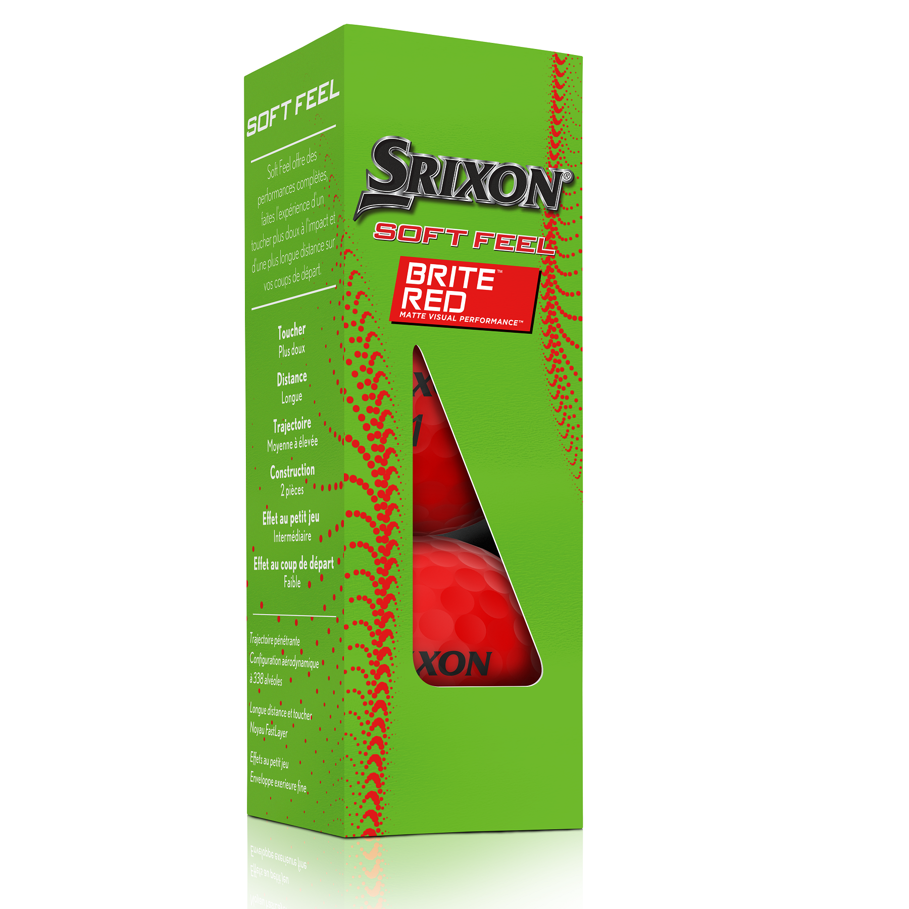 Srixon Soft Feel Brite Matte Color Golf Balls - Sleeve