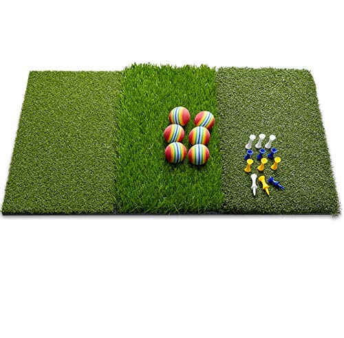 Starter Blue Golf Nets for Backyard - Kids Golf Practice Net with Golf Mat