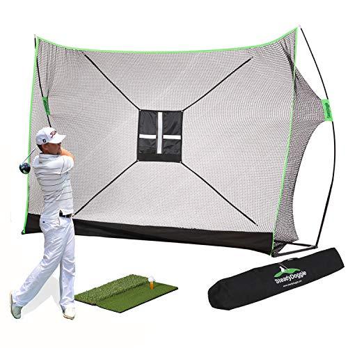 Stronger Golf Practice Net Bundle - 10 Foot Golf Net with Golf Mat & Balls