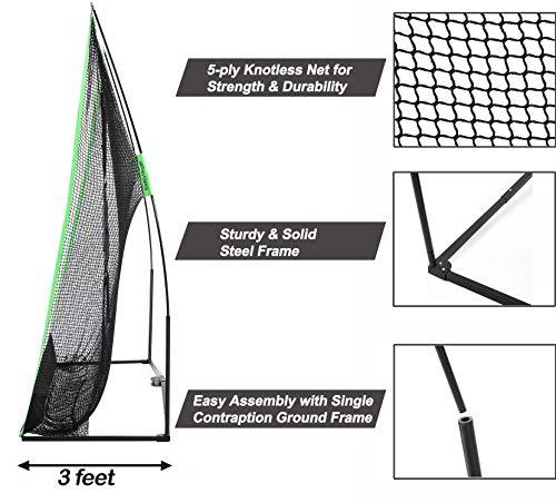 Stronger Golf Practice Net Bundle - 10 Foot Golf Net with Golf Mat & Balls