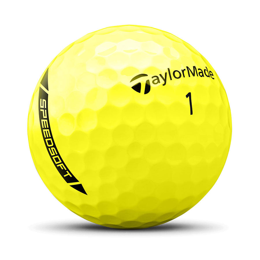 TaylorMade 2024 SpeedSoft Golf Balls 12 Pack- Yellow