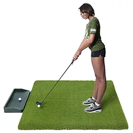 Top Quality 5x5 Golf Mat with Tray - Holds Wooden Tee