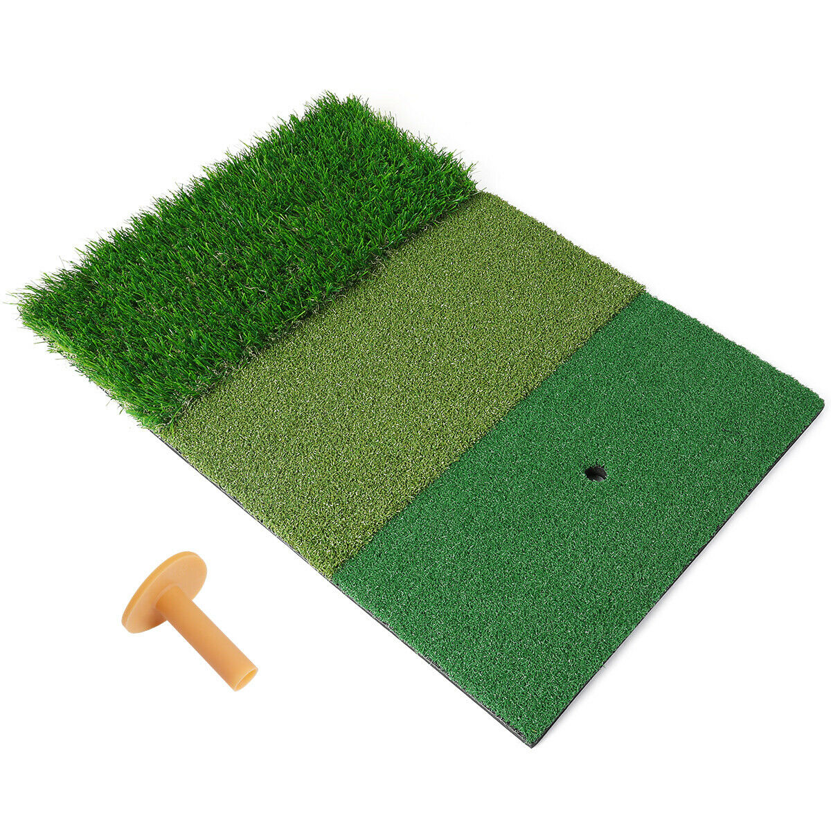 Tri-Turf Golf Mat with Rubber Tee - 24x16 Inches