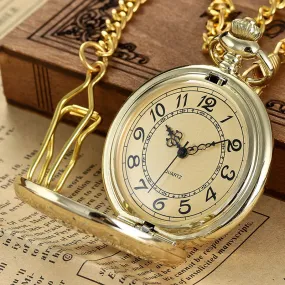 Unisex Retro Fashion Hollow Gear Steampunk Quartz Pocket Watch