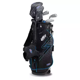 US Kids Golf Ultralight 7-48 5 Club Stand Set RH, Black/Teal