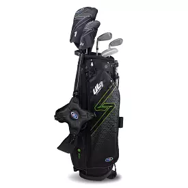 US Kids Golf Ultralight 7-57 5 Club Stand Set RH, Black/Green