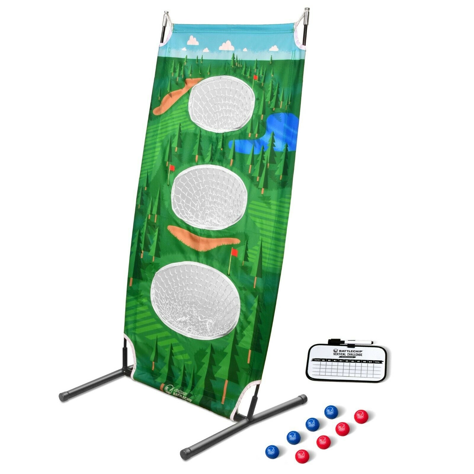 Vertical Backyard Golf Game | Golf Cornhole Chipping