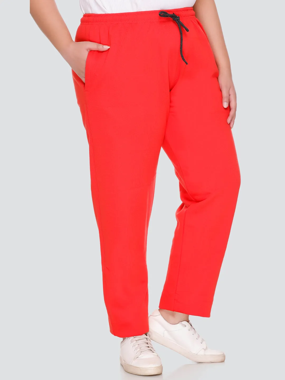 Winter Wear Warm Fleece Track Pants/Lowers for Women - Red