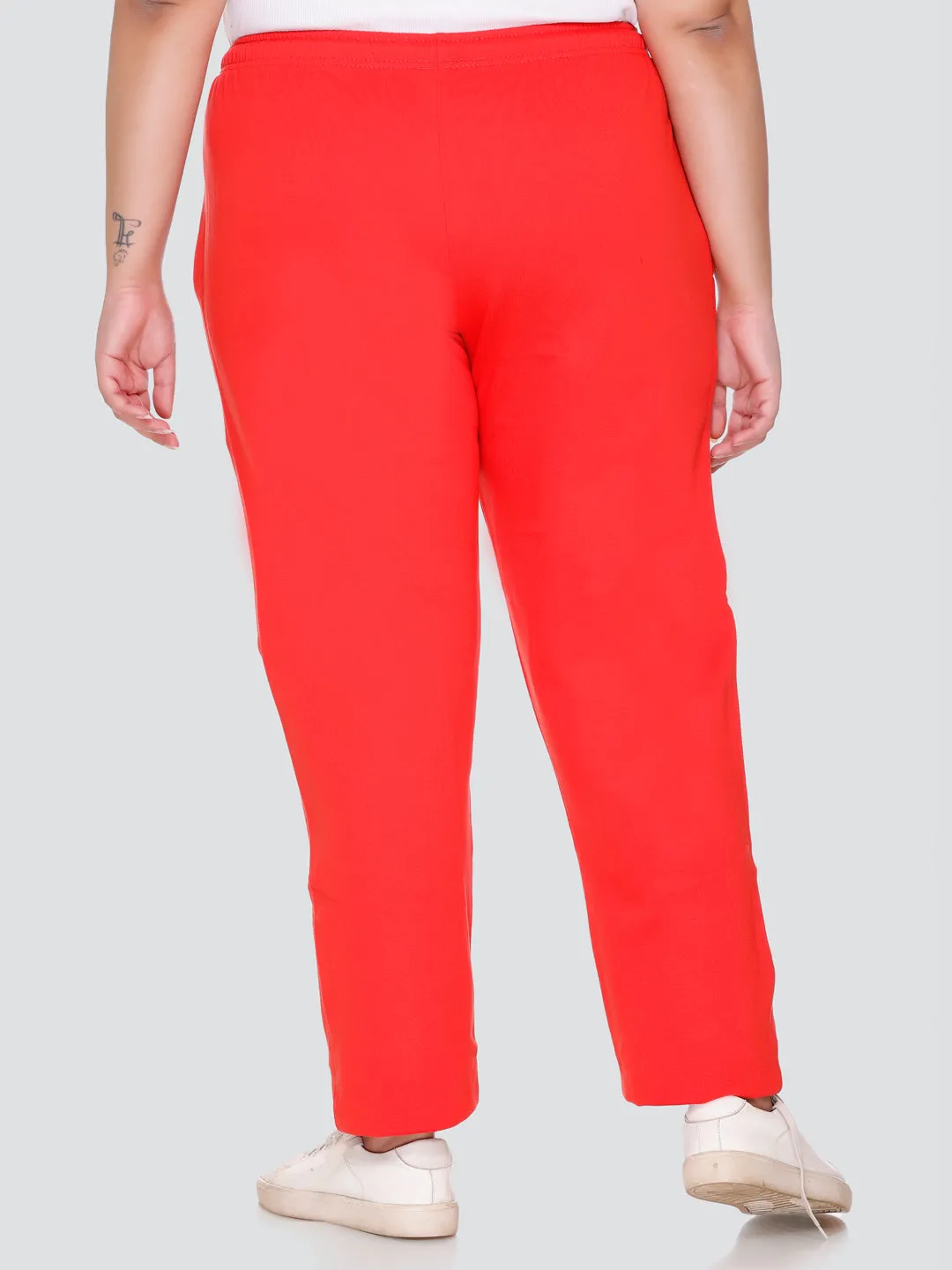 Winter Wear Warm Fleece Track Pants/Lowers for Women - Red